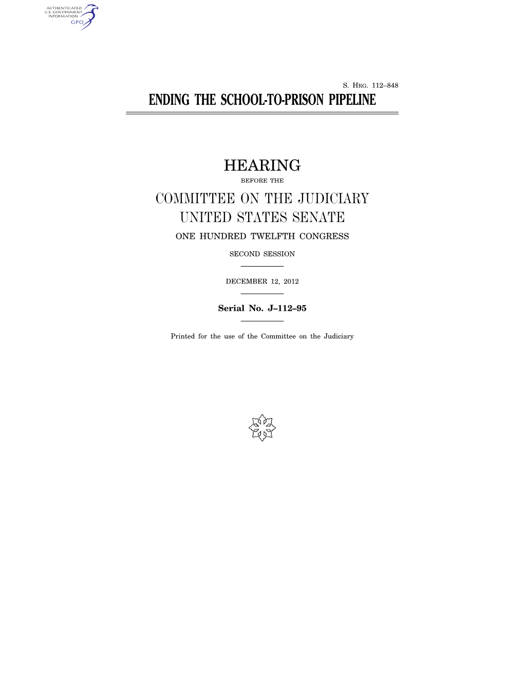 Ending the School-To-Prison Pipeline