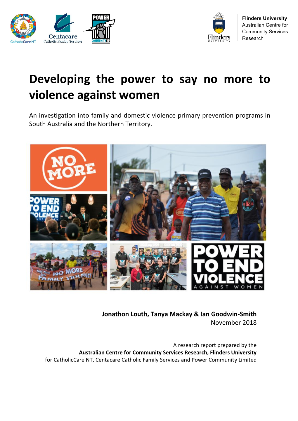 Developing the Power to Say No More to Violence Against Women