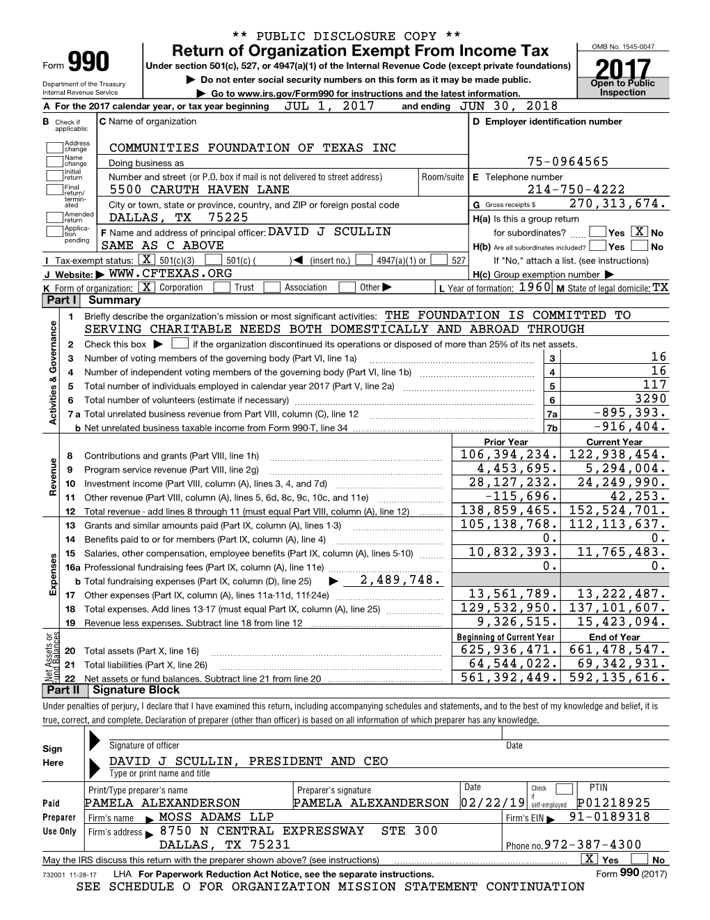 Return of Organization Exempt from Income Tax OMB No