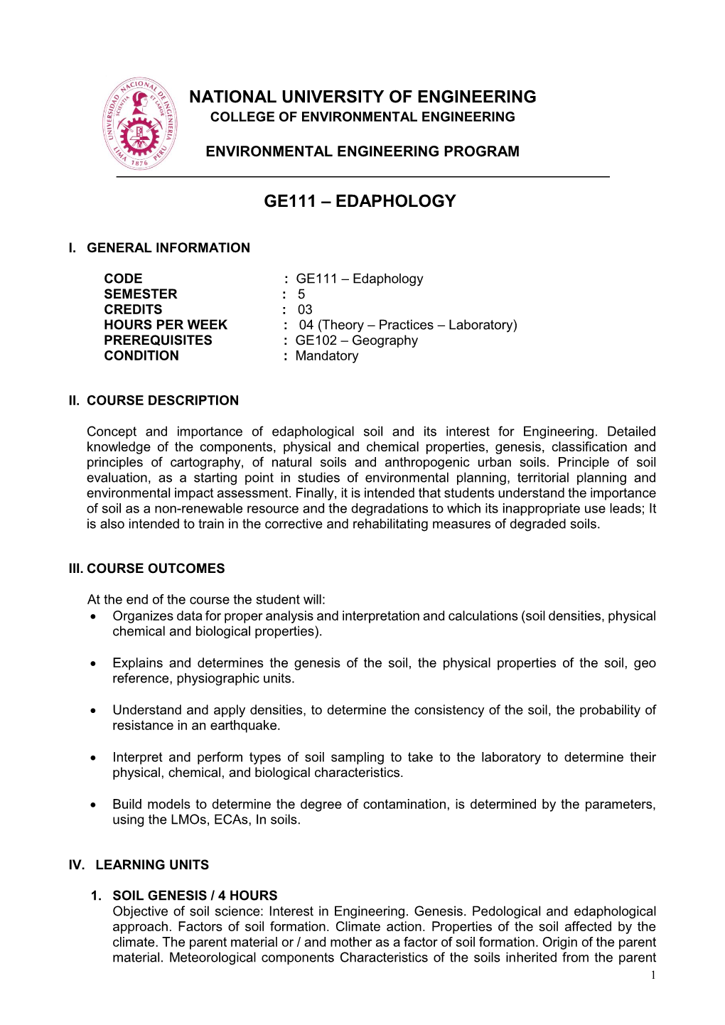 National University of Engineering Ge111