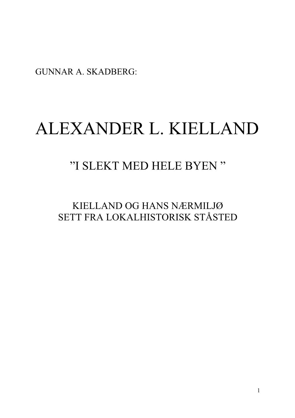 Alexander L. Kielland