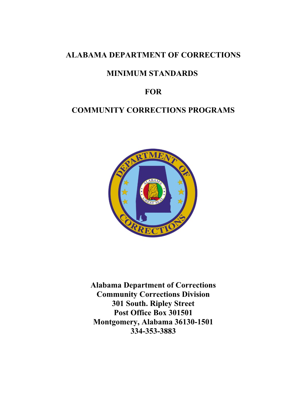 Alabama Department Of Corrections