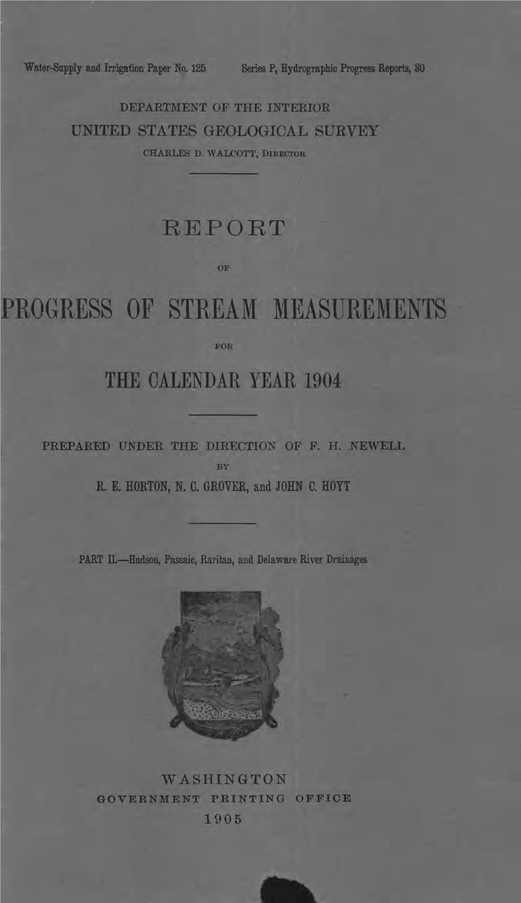 Progress of Stream Measurements