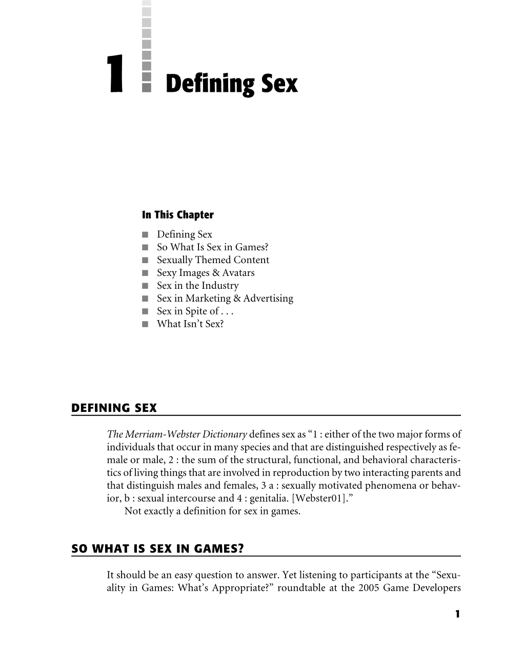 Defining Sex