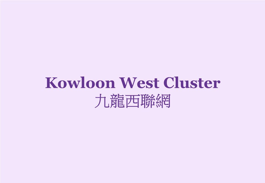 Kowloon West Cluster 九龍西聯網