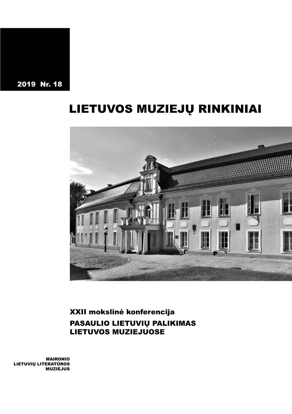 Lietuvos Muziejų Rinkiniai 2019 / 18