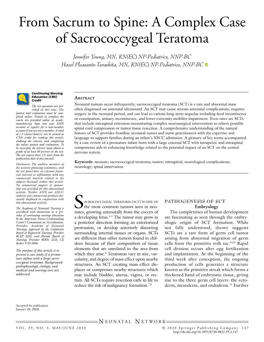 From Sacrum to Spine: a Complex Case of Sacrococcygeal Teratoma