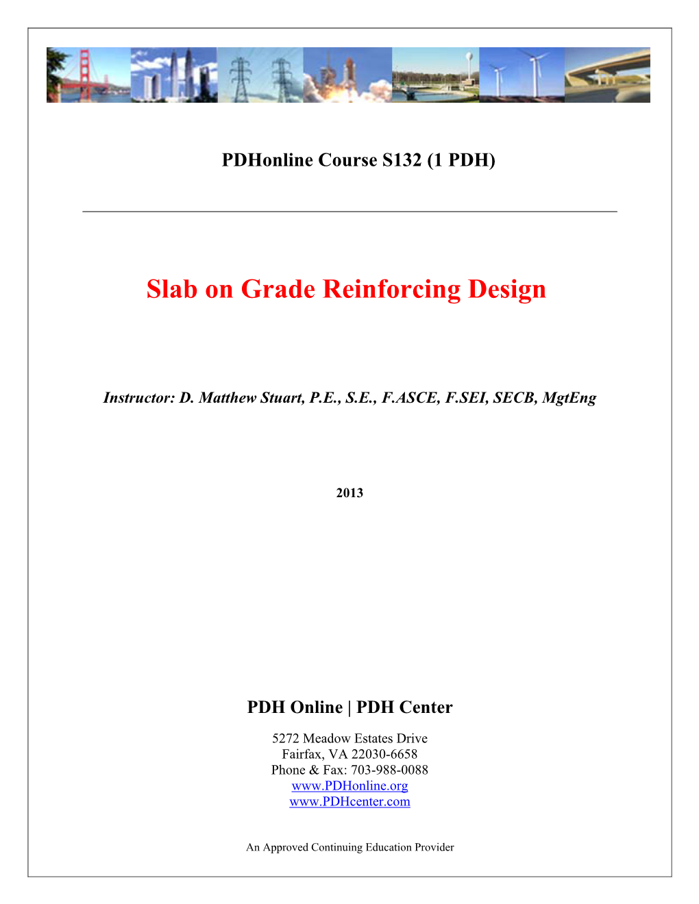 Slab on Grade Reinforcing Design