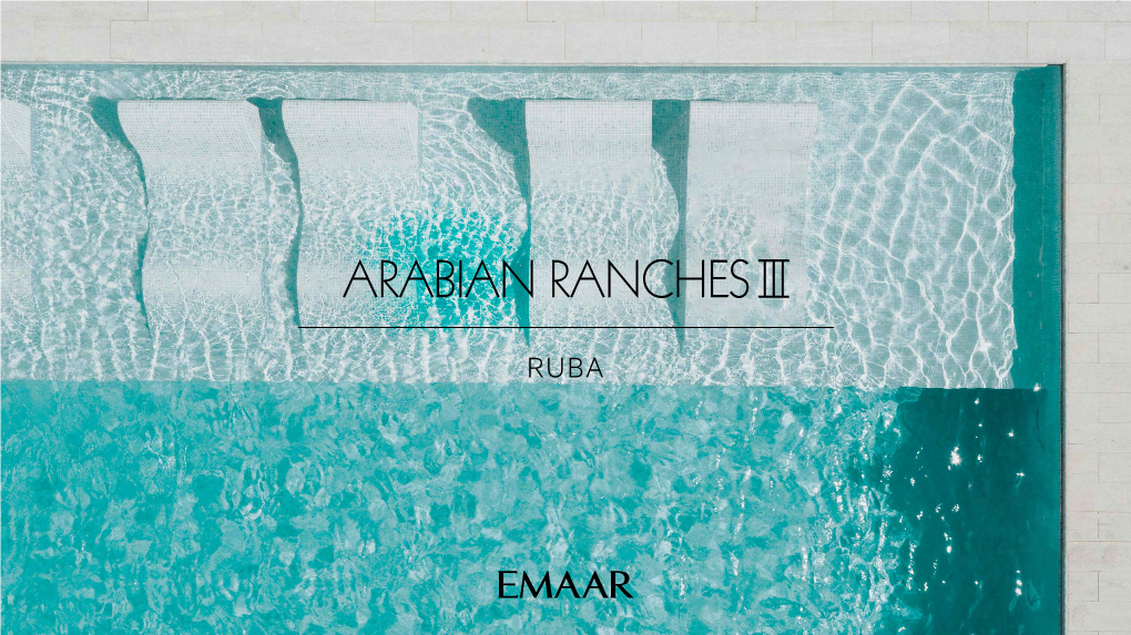 RUBA at Arabian Ranches III