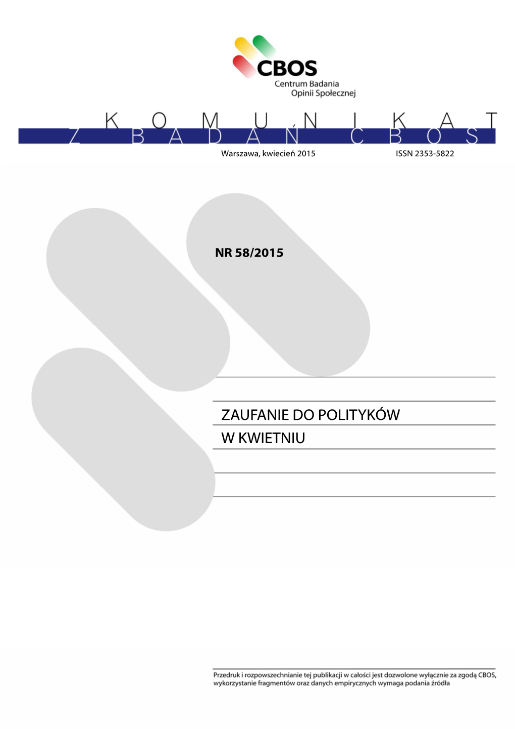 Zaufanie Do Polityków W Kwietniu