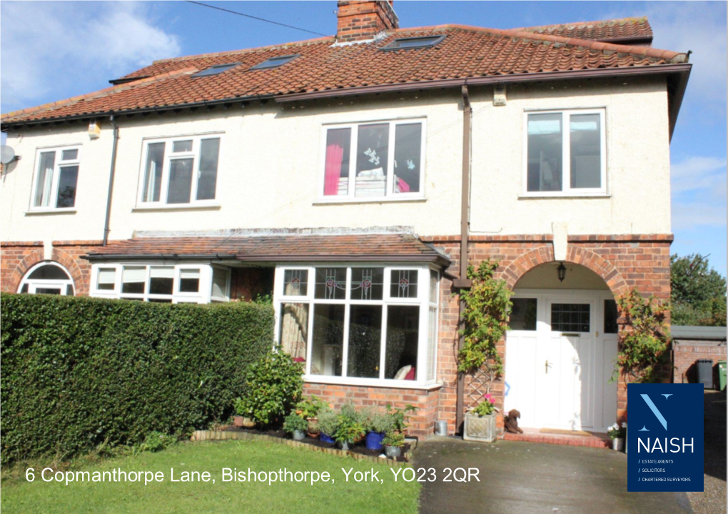 6 Copmanthorpe Lane, Bishopthorpe, York, YO23 2QR