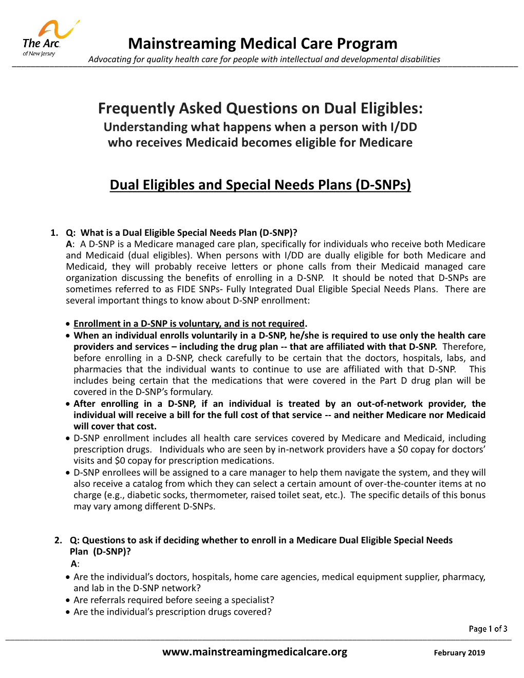 Dual Eligibles: Understanding What Happens When a Person with I/DD Who Receives Medicaid Becomes Eligible for Medicare