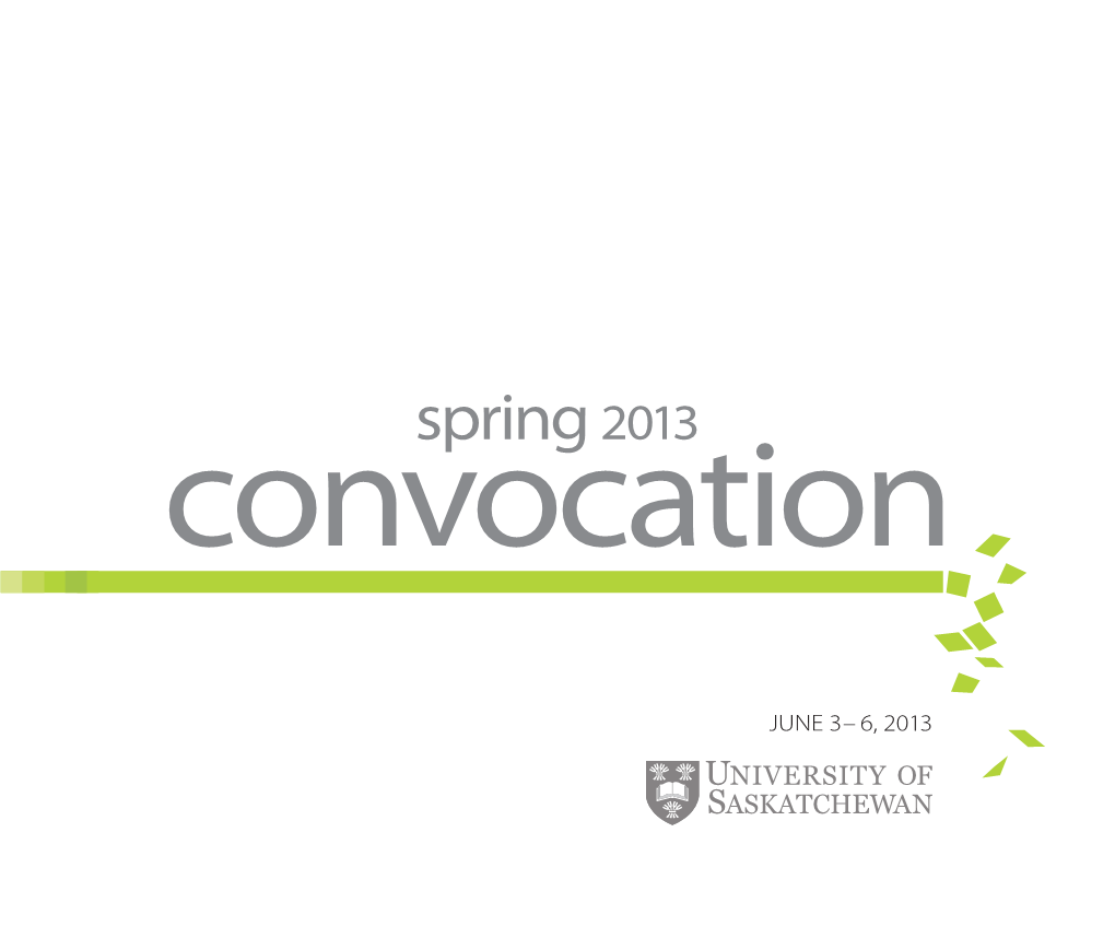 Spring 2013 Convocation