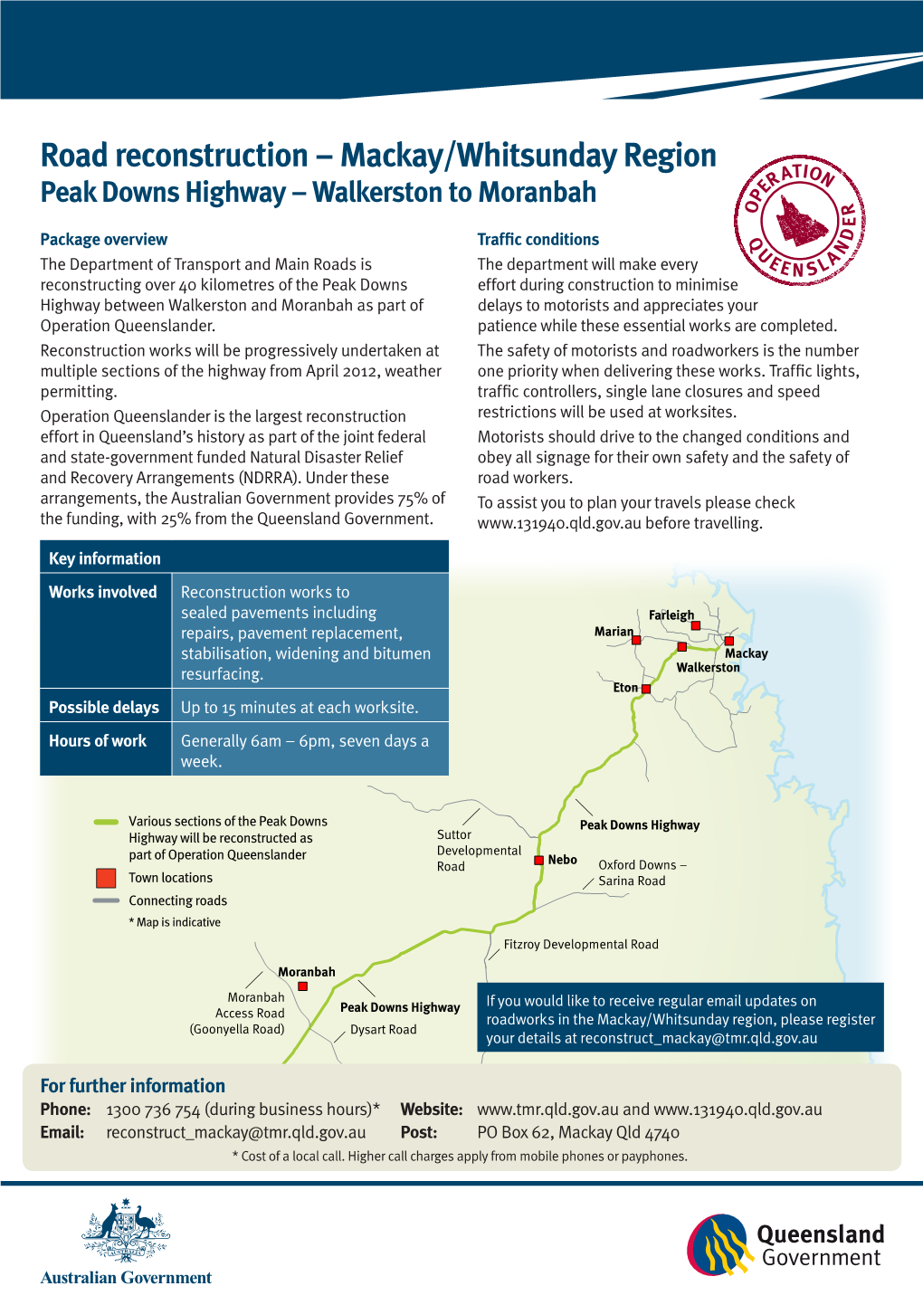 Peak Downs Highway – Walkerston to Moranbah