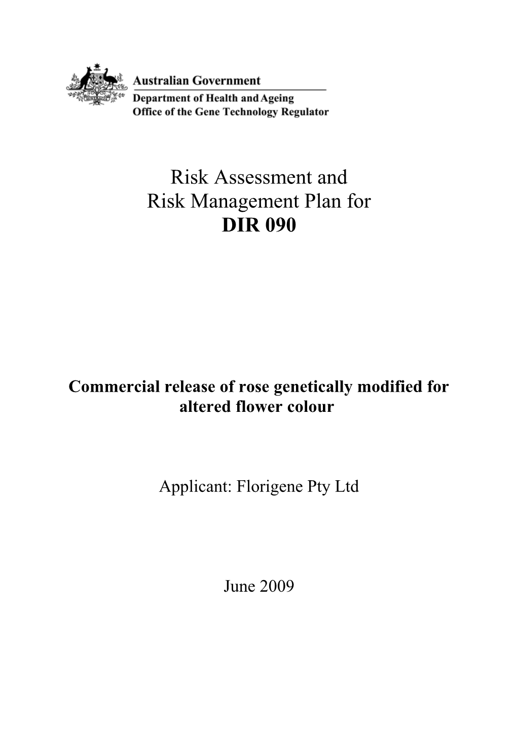 Risk Management Plan For