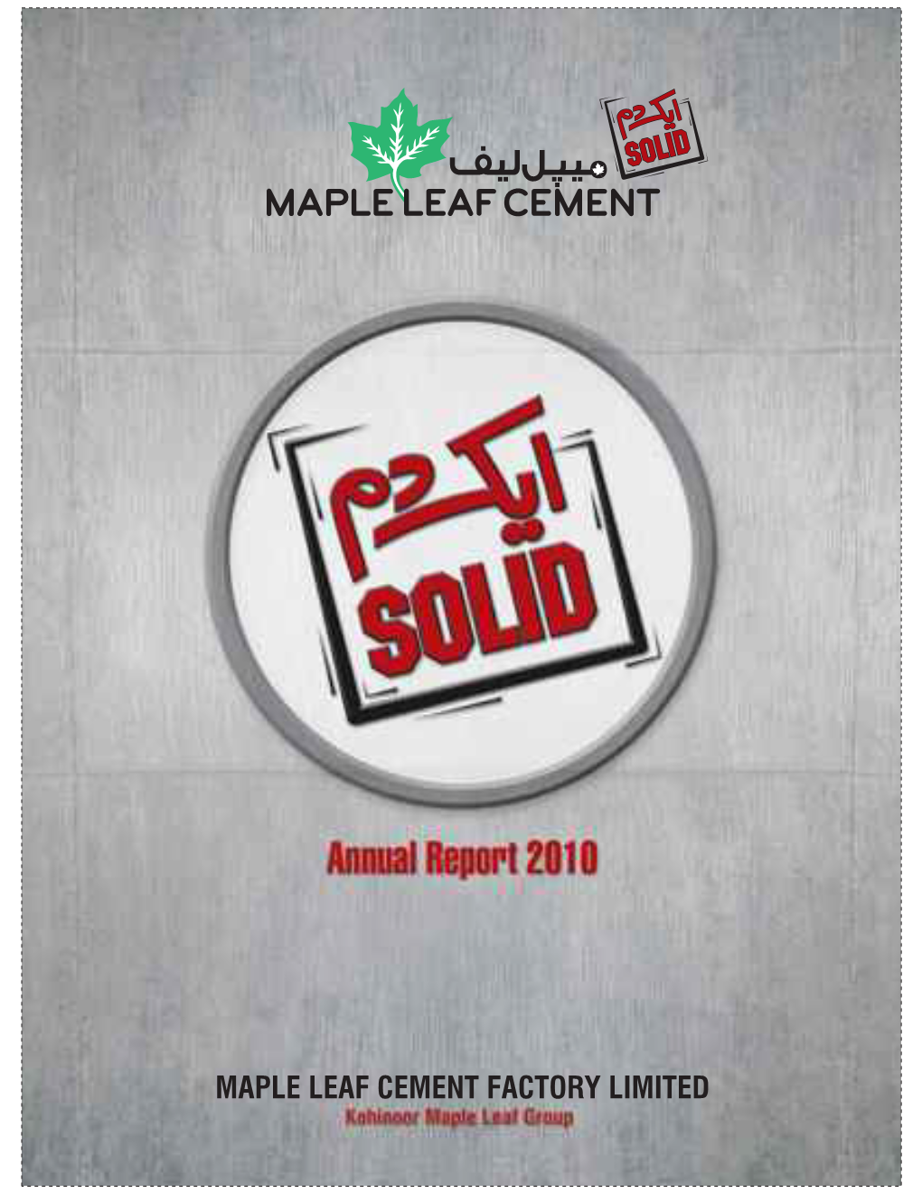MAPLE LEAF CEMENT FACTORY LIMITED Table of Contents