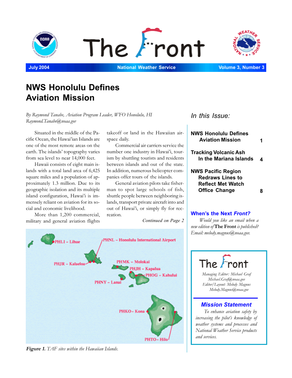 NWS Honolulu Defines Aviation Mission