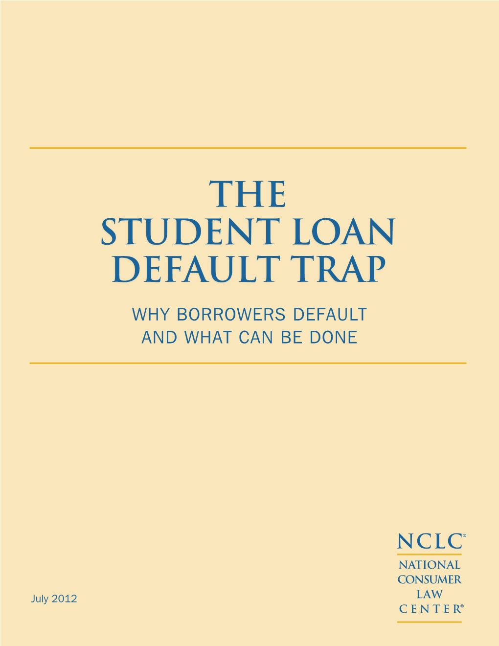 The Student Loan Default Trap Why Borrowers Default and What Can Be Done