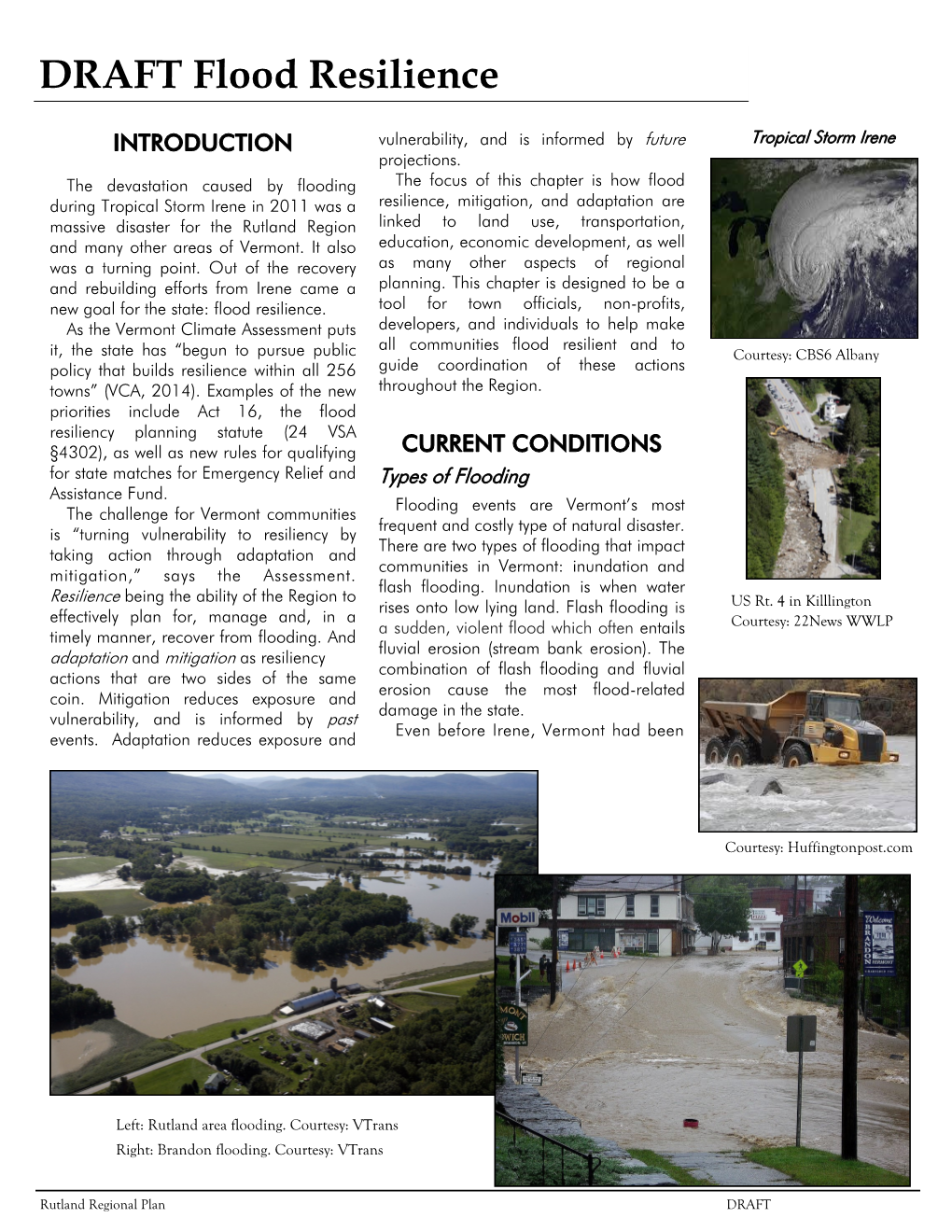 DRAFT Flood Resilience