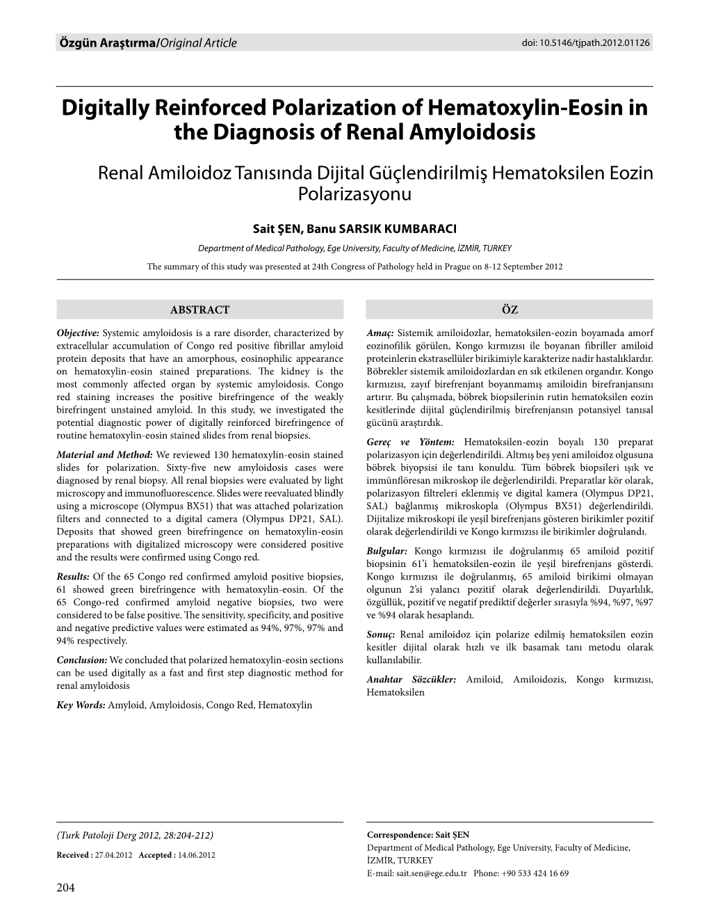 Digitally Reinforced Polarization of Hematoxylin-Eosin in the Diagnosis