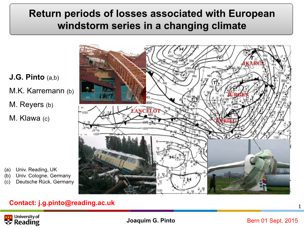 Return Periods of Losses Associated with European Windstorm Series in a Changing Climate