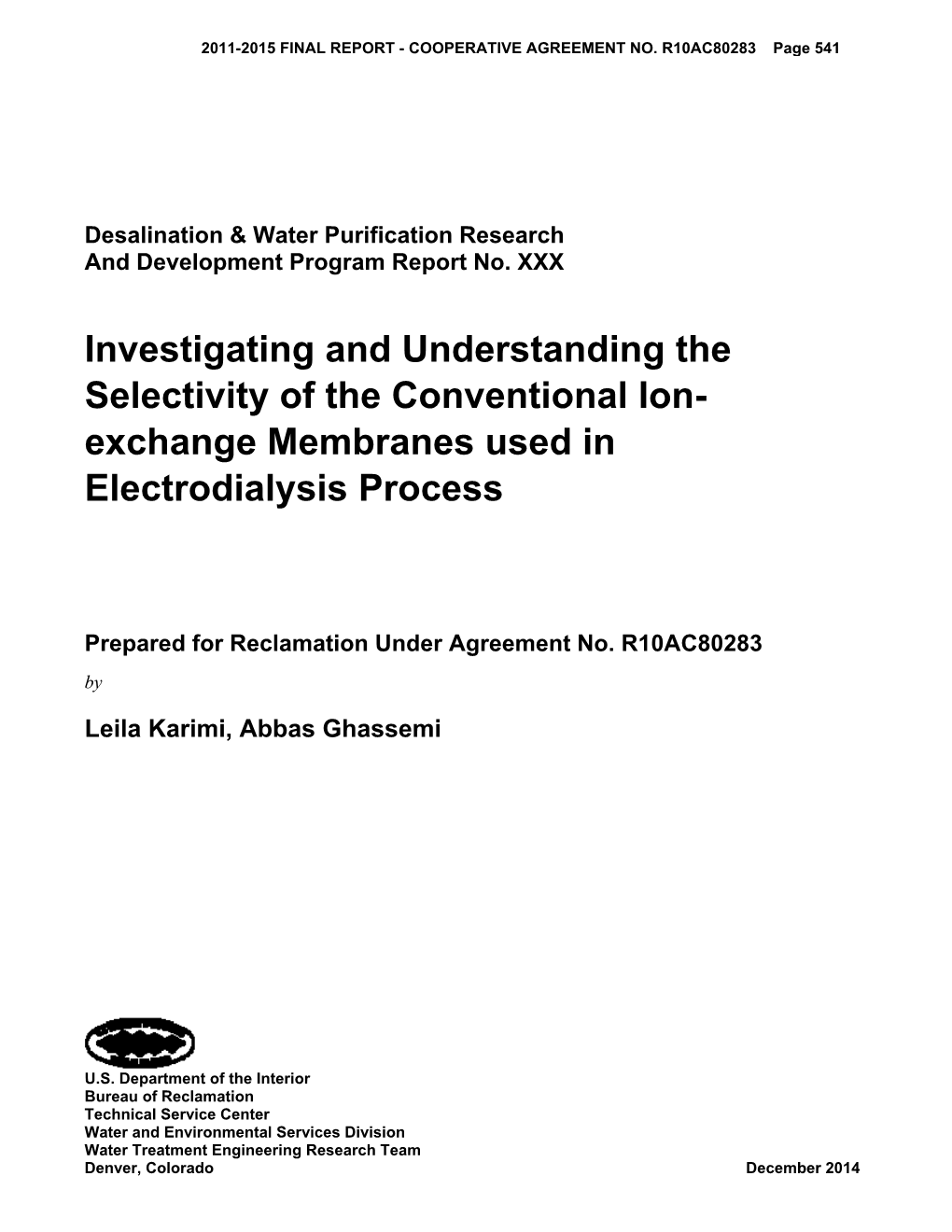 Exchange Membranes Used in Electrodialysis Process