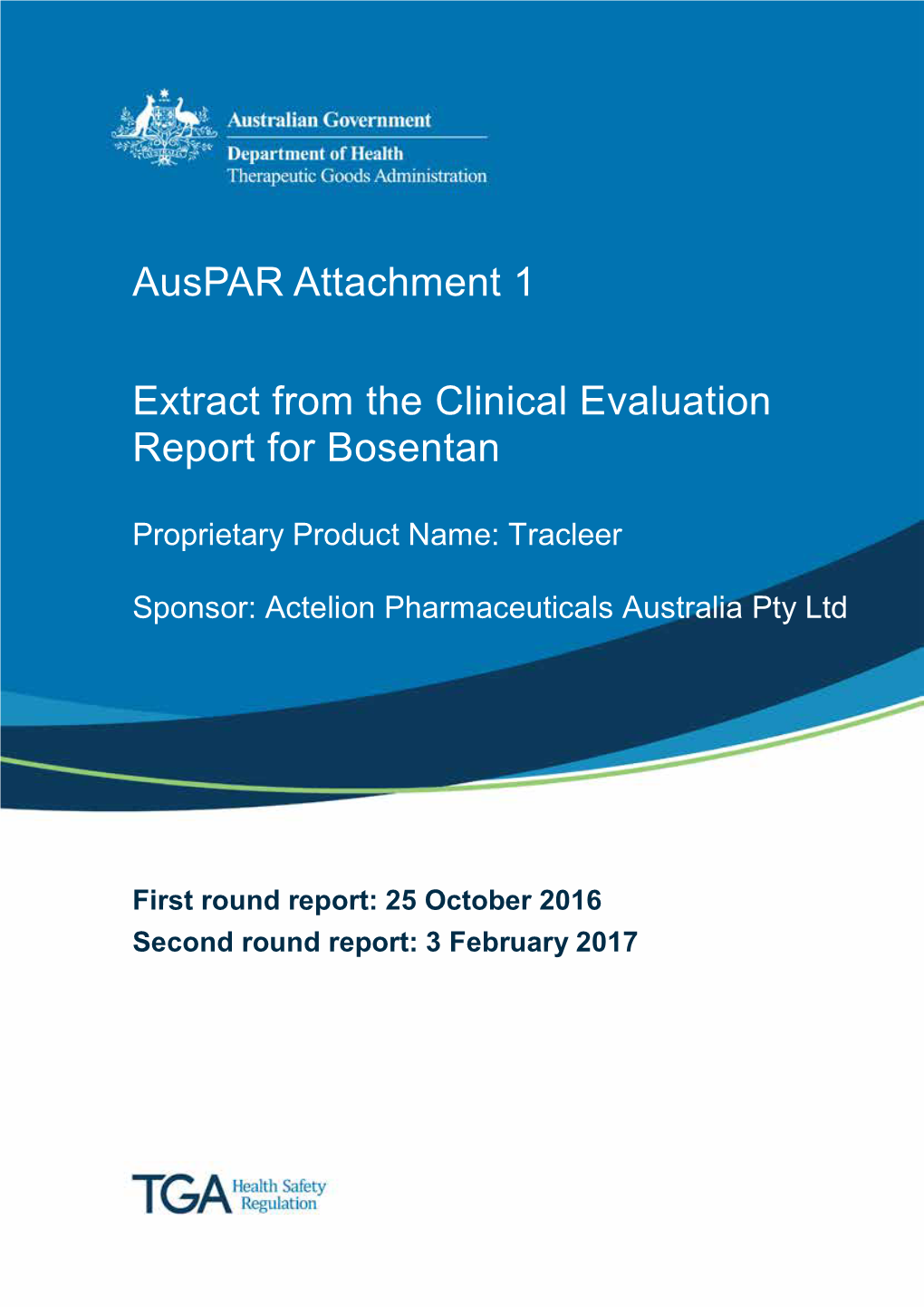 Attachment: Extract from Clinical Evaluation Bosentan