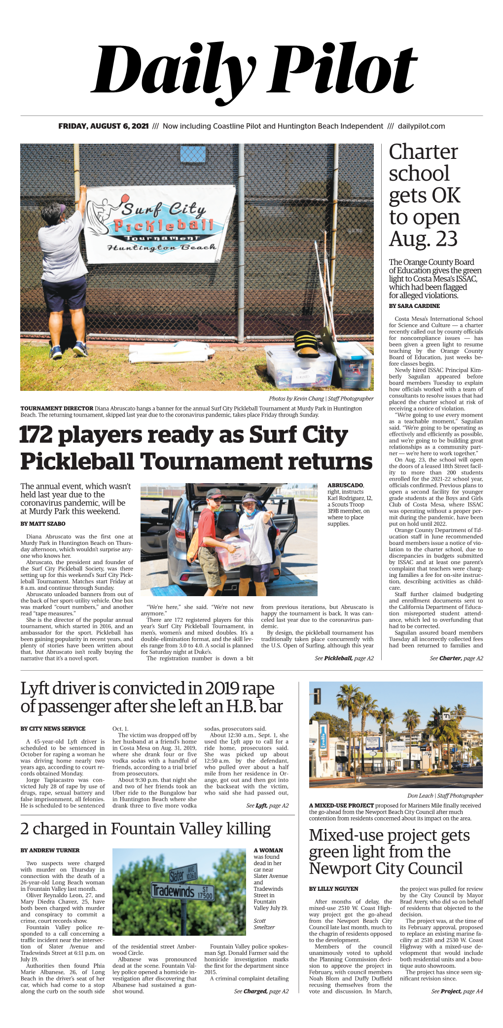 172 Players Ready As Surf City Pickleball Tournament Returns