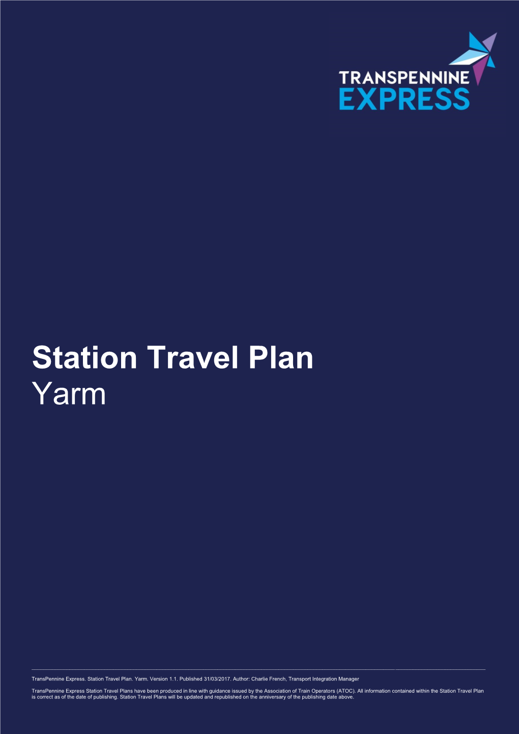 Station Travel Plan Yarm