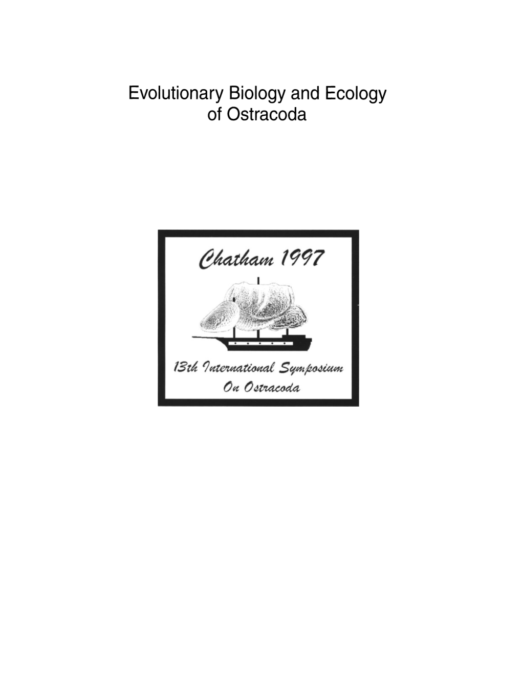 Evolutionary Biology and Ecology of Ostracoda