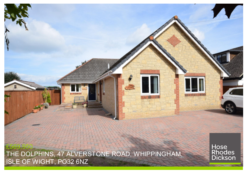 £569,950 the Dolphins, 47 Alverstone Road, Whippingham, Isle of Wight, Po32 6Nz