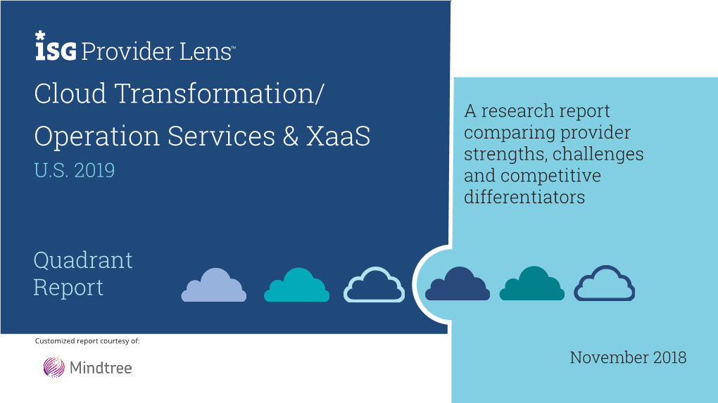 Cloud Transformation/ Operation Services & Xaas