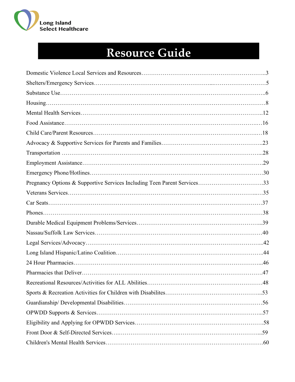 Resource Guide