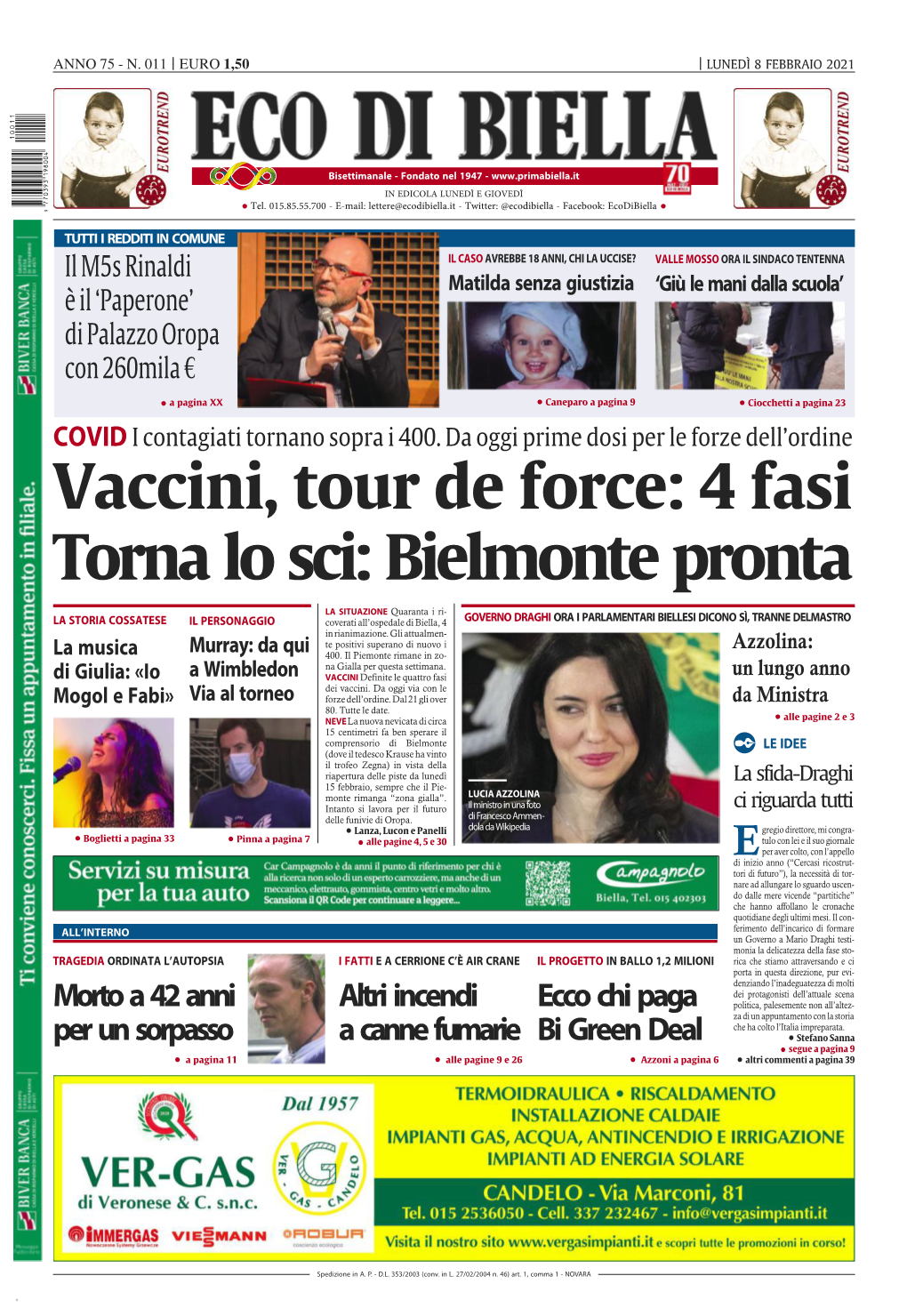 Vaccini, Tour De Force: 4 Fasi Torna Lo Sci: Bielmonte Pronta
