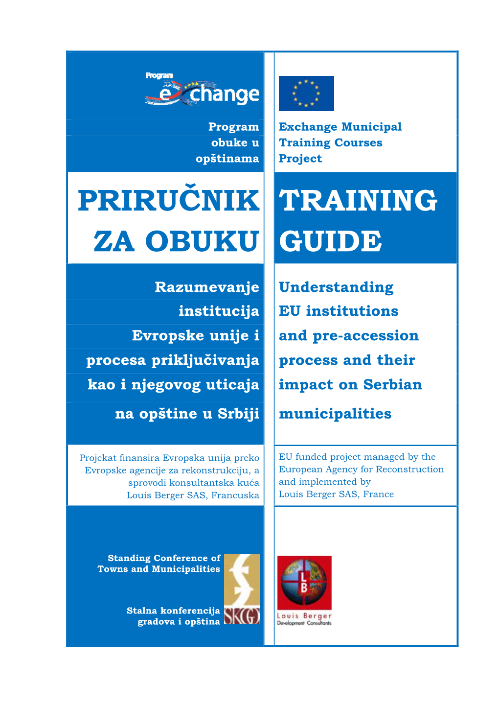 Priručnik Za Obuku Training Guide