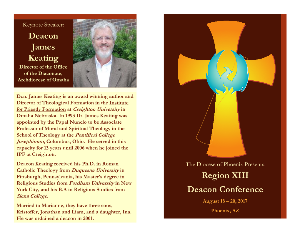 Region XIII Deacon Conference Deacon James Keating