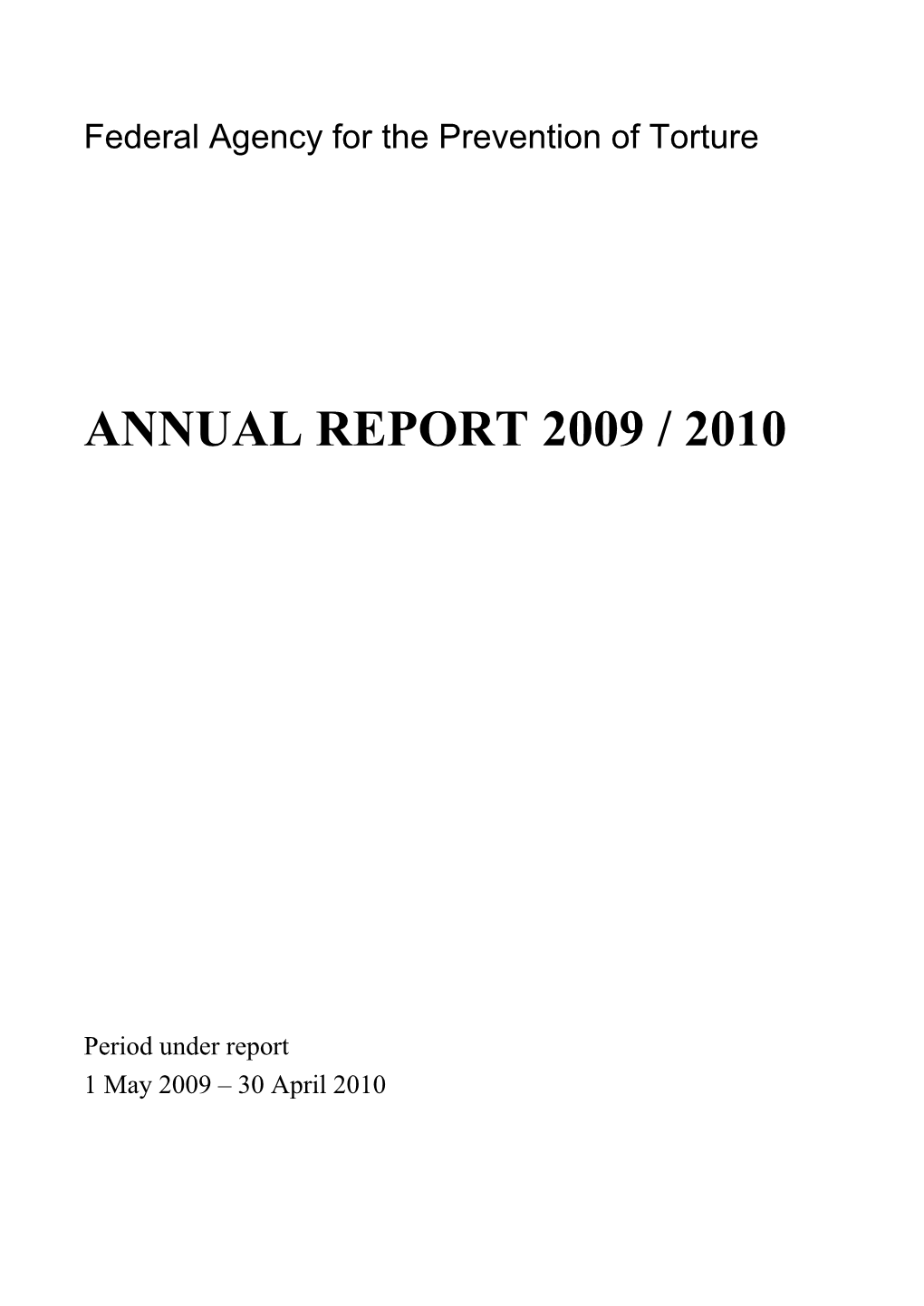 Annual Report 2009/2010