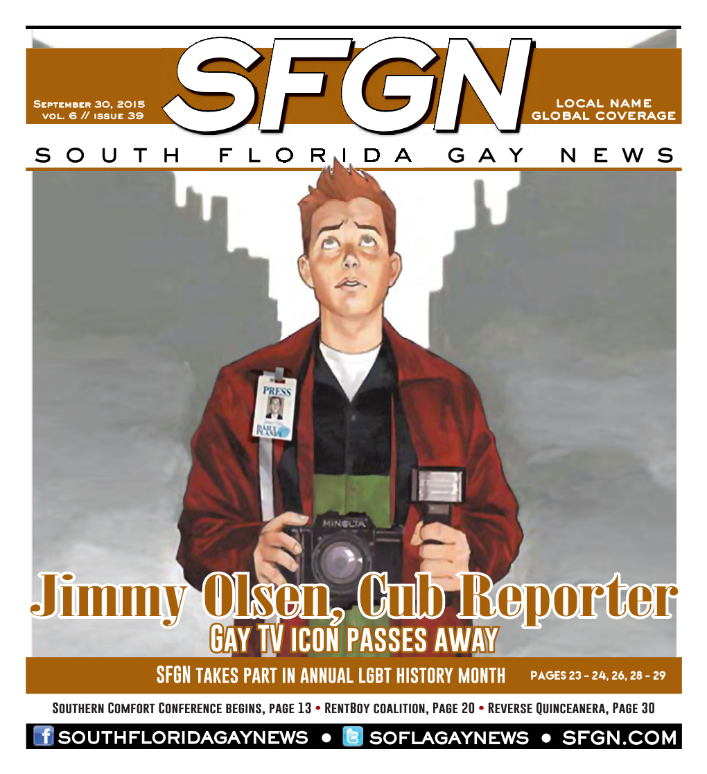 Jimmy Olsen, Cub Reporter Gay TV Icon Passes Away