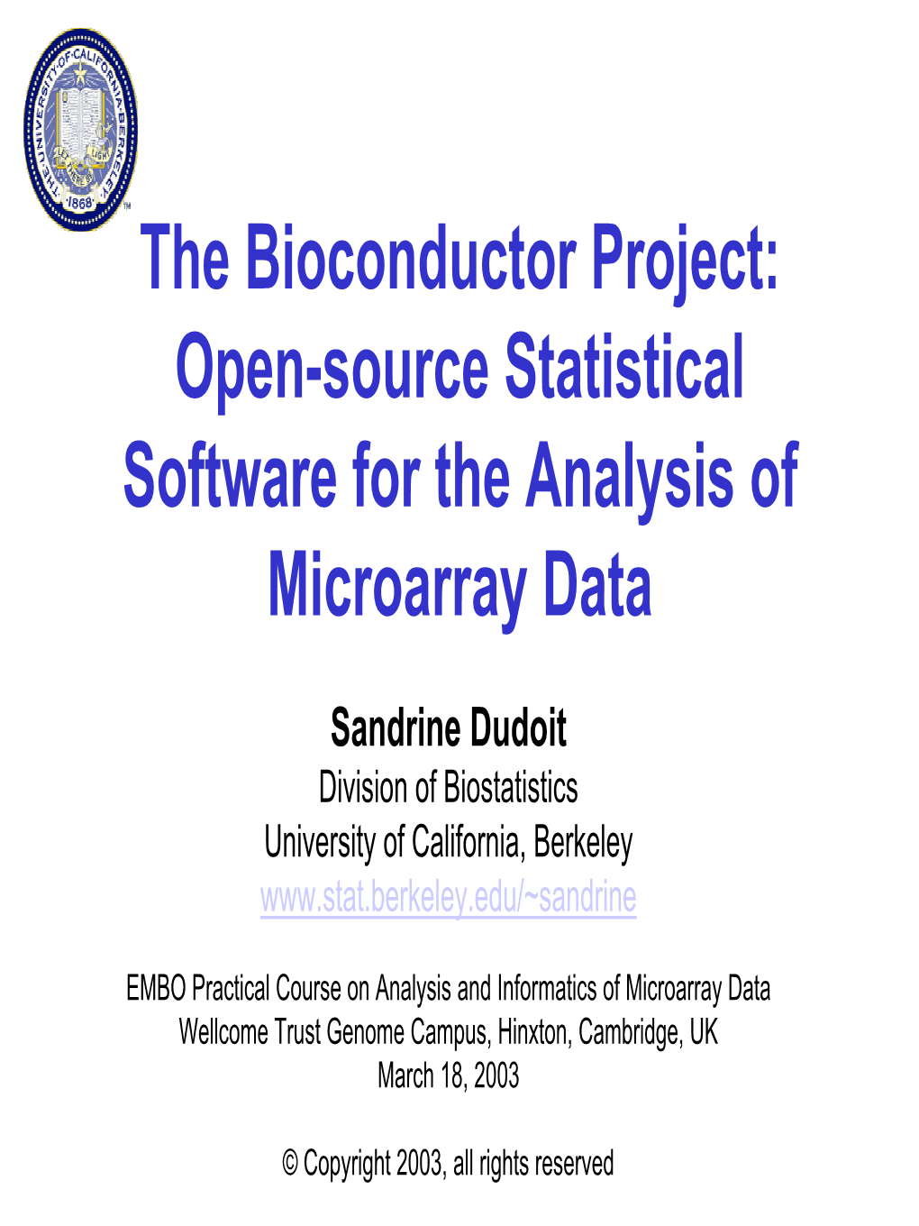 Open-Source Statistical Software for the Analysis of Microarray Data