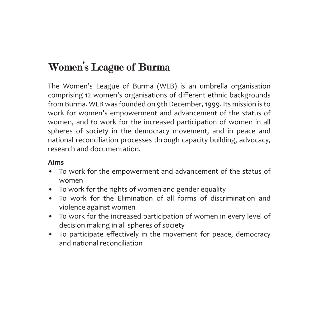 WLB Herstory During the 2007-8 Term