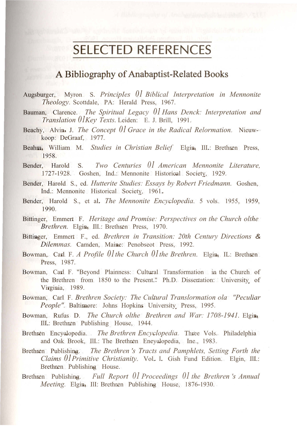 Myron S. Principies 01 Biblical Interpretation in Mennonite Theology