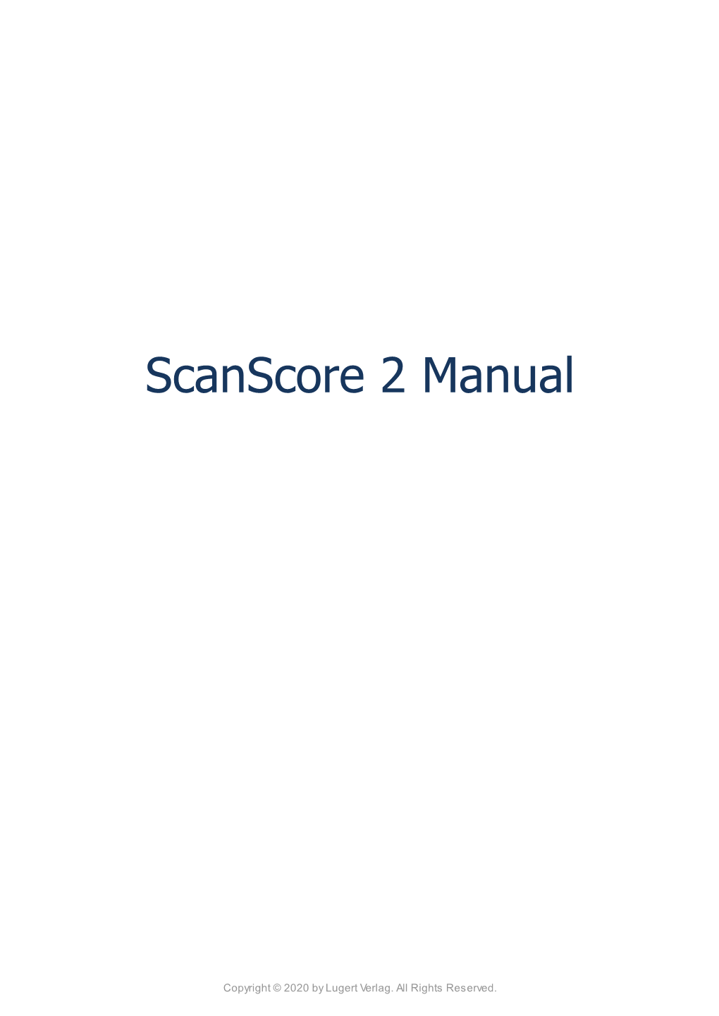 Scanscore 2 Manual