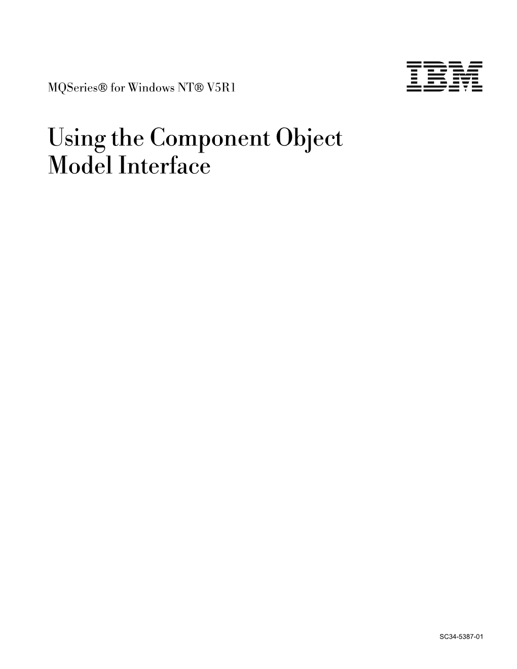 Using the Component Object Model Interface