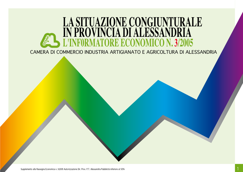 La Situazione Congiunturale in Provincia Di Alessandria L'inf0rmatore Economico N