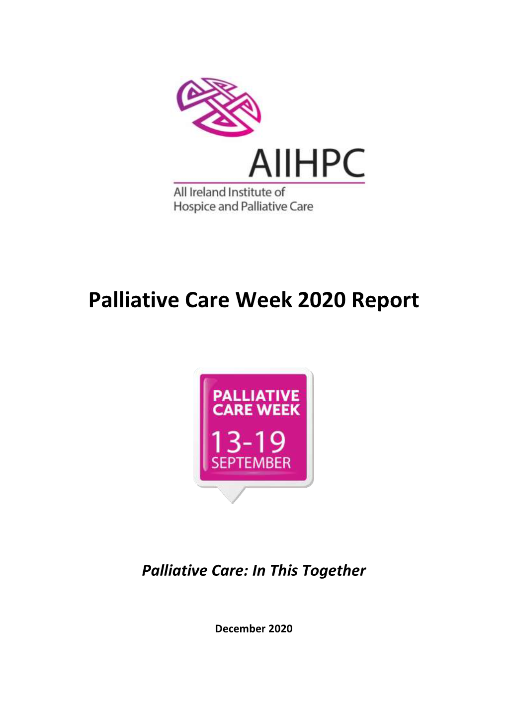 Palliative Care Week 2020 Report