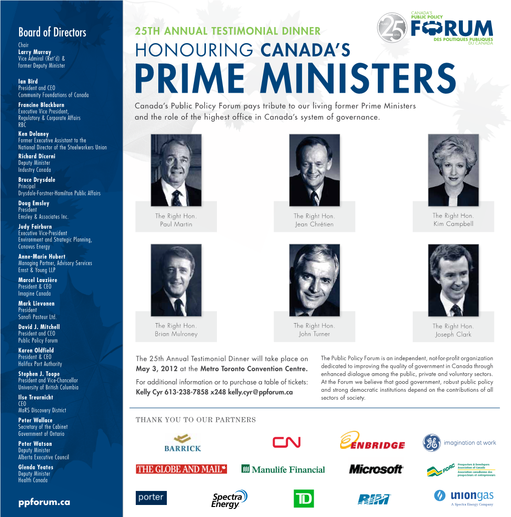 Prime Ministers