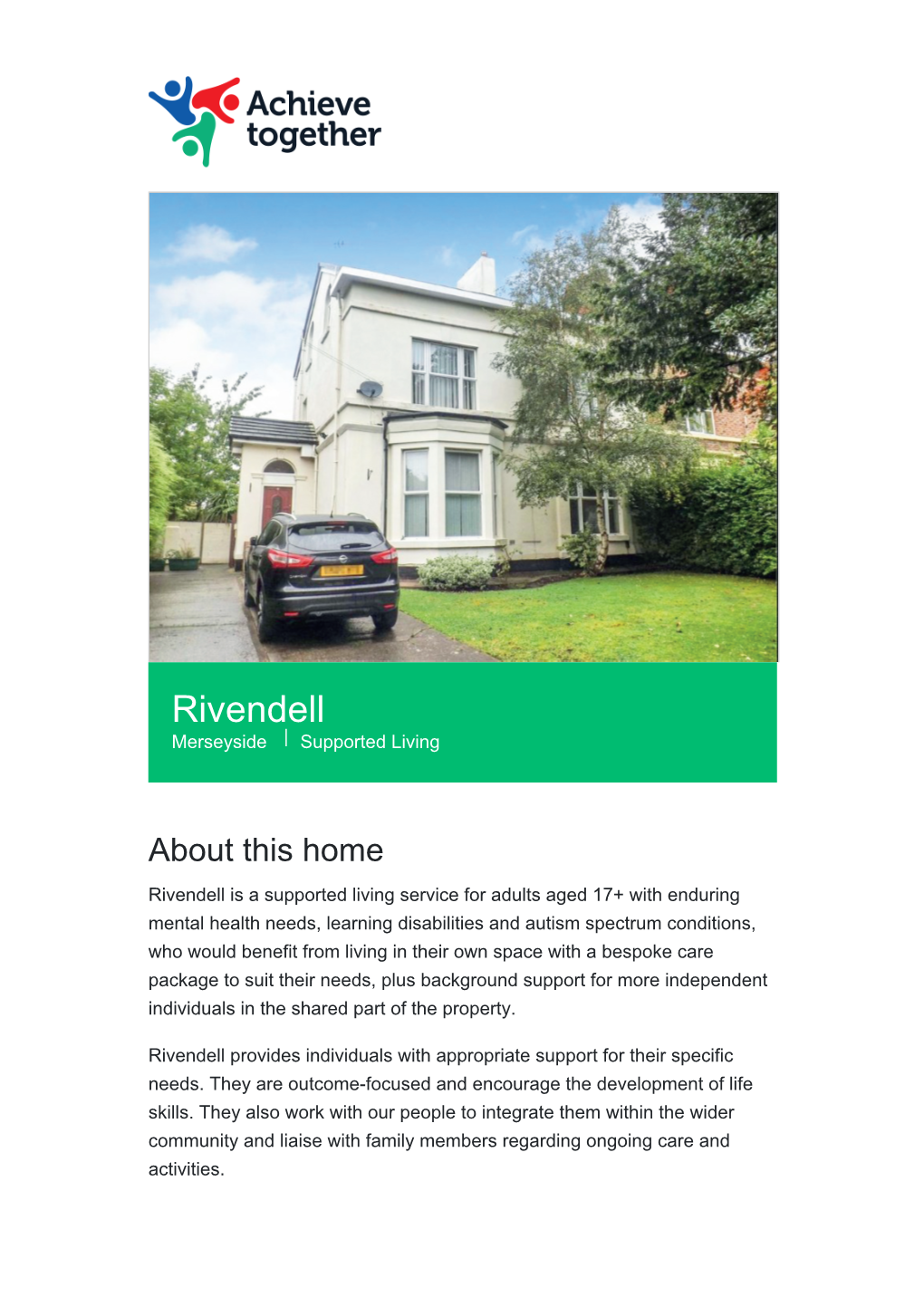 Rivendell Merseyside | Supported Living