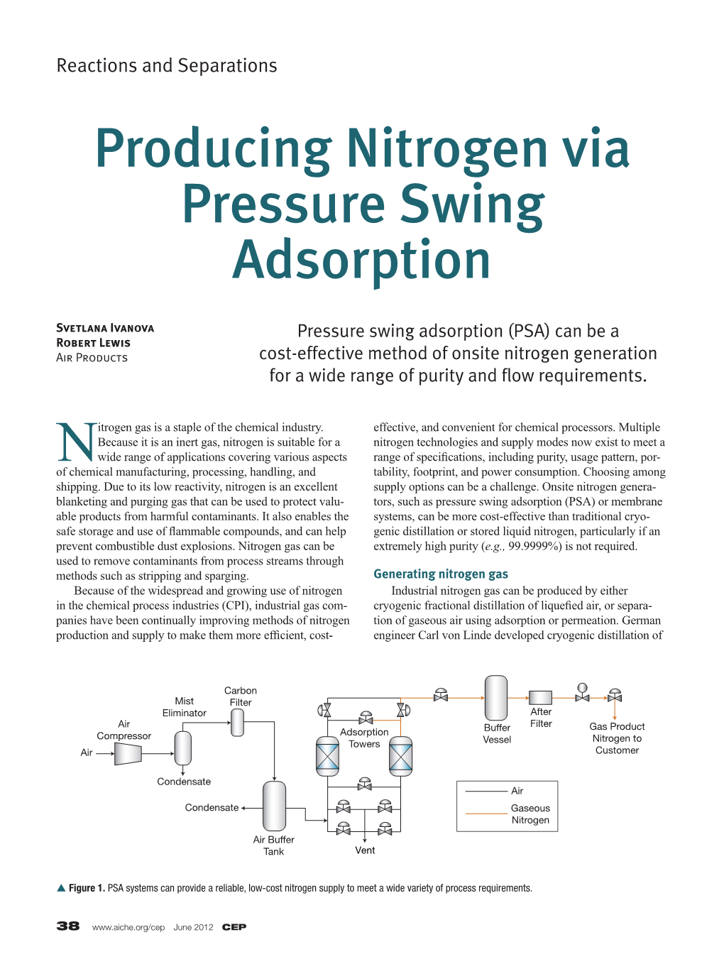 Producing Nitrogen Via Pressure Swing Adsorption