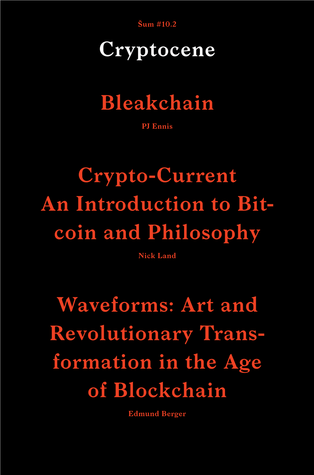 Coin and Philosophy Bleakchain Waveforms