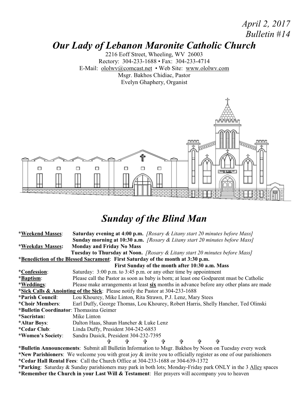 Our Lady of Lebanon Maronite Catholic Church Sunday of The